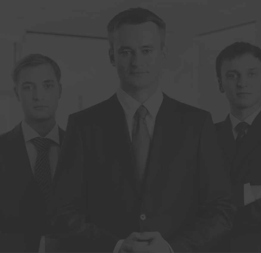 Команда юристов профессионалов, черно-белое фото