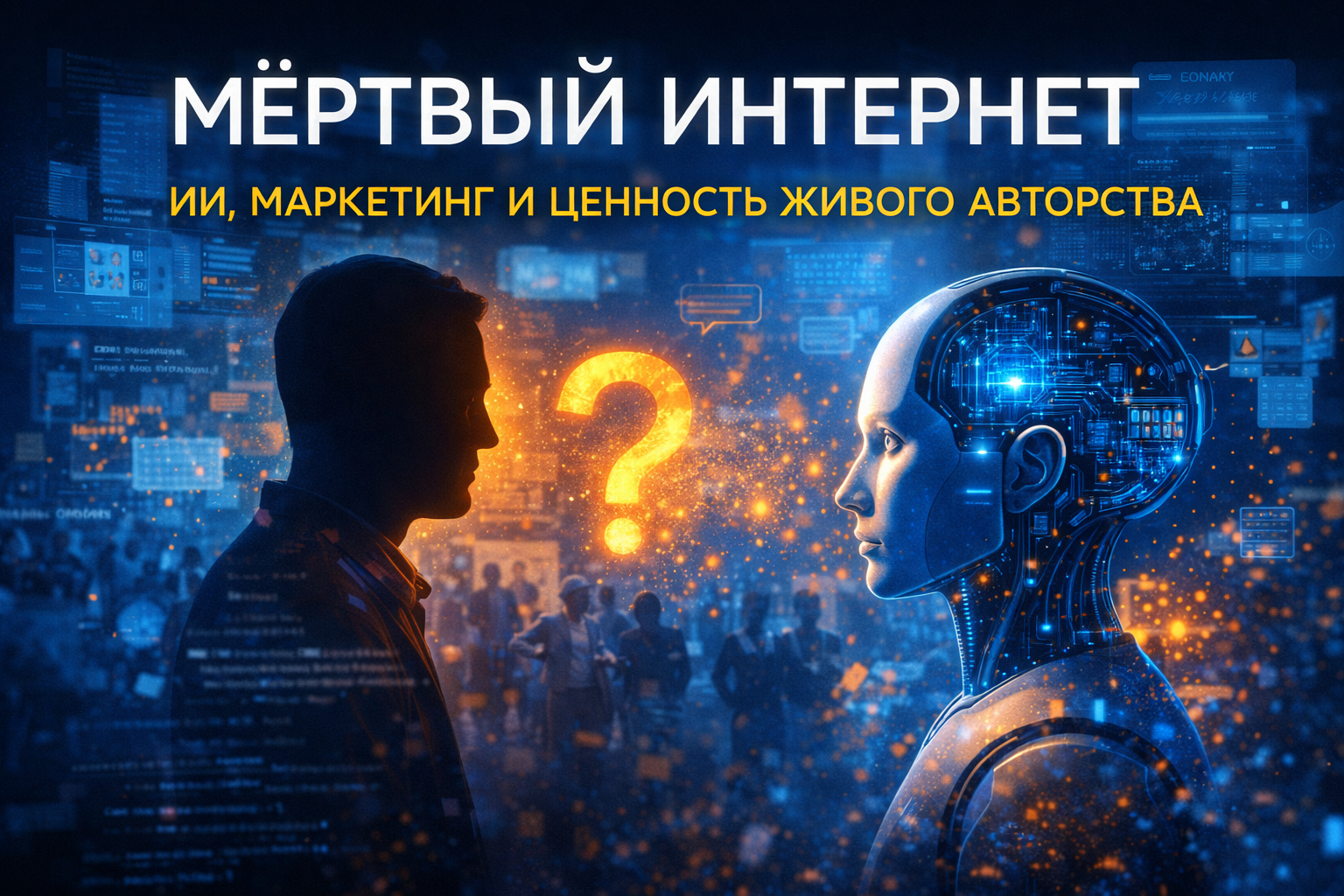 ИСКУССТВЕННЫЙ КОНТЕНТ ПОБЕДИЛ? КАК «МЁРТВЫЙ ИНТЕРНЕТ» МЕНЯЕТ ДОВЕРИЕ, МАРКЕТИНГ И ЦЕННОСТЬ ЖИВОГО ГОЛОСА