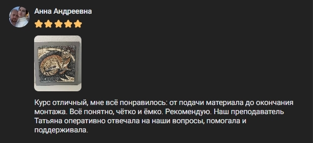 Отзыв ученицы