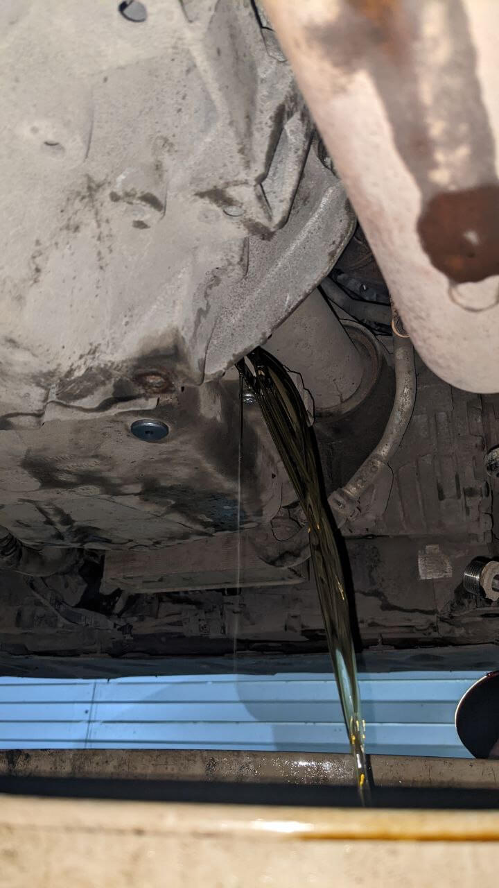 Результат замены масла Audi A8