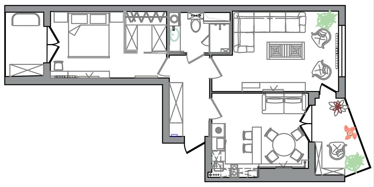 Дизайн-проект интерьера для вашей квартиры в «ЖК Аквамарин»
