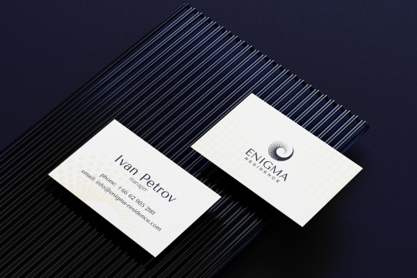 Брендинг агентства недвижимости Enigma Residence: лого, фирменный стиль, гайдбук, сайт