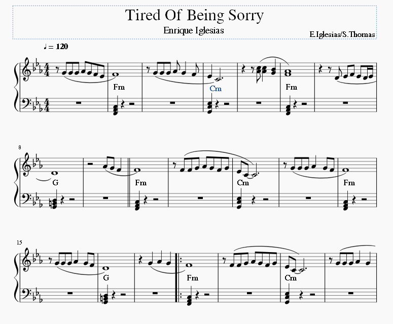 Tired Of Being Sorry 