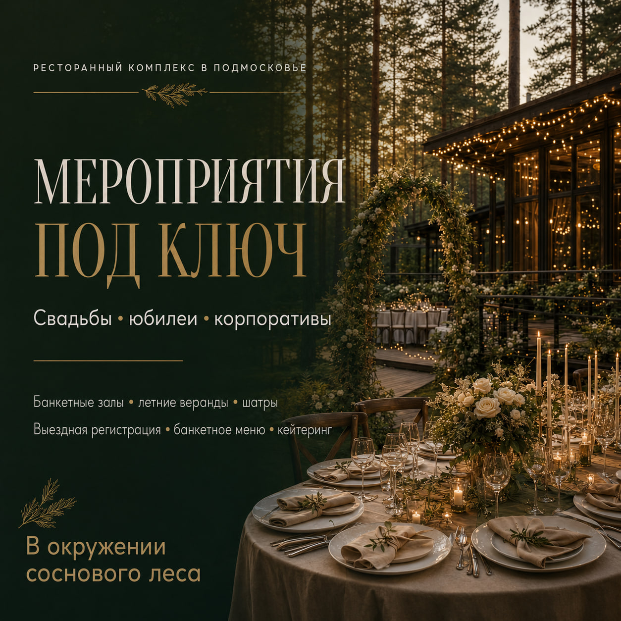 Мероприятия под ключ в Калужской Заставе