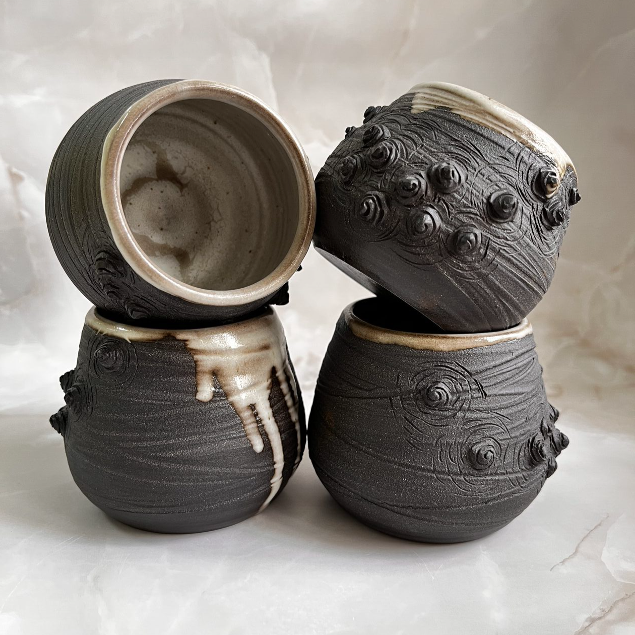 чёрная посуда керамическая cetus ceramics