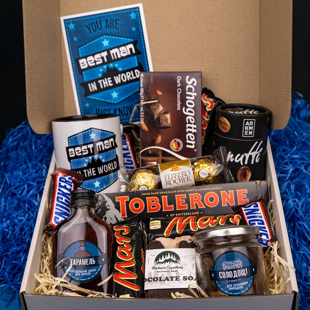 Подарочные боксы для мужчин: мужской набор Best Man | Box4You