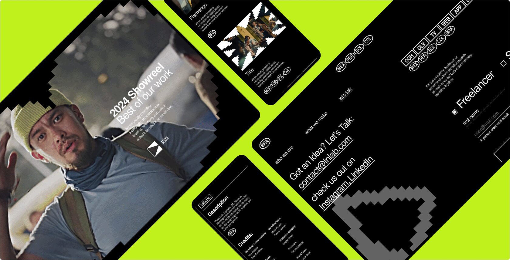 Inlab website screenshot — design and development by Curves Digital