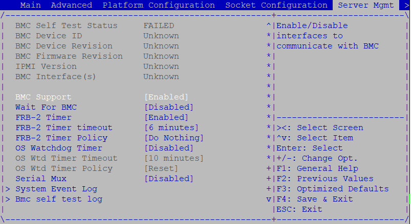 Рисунок 6 — Интерфейс раздела Server Management (Управление сервером)