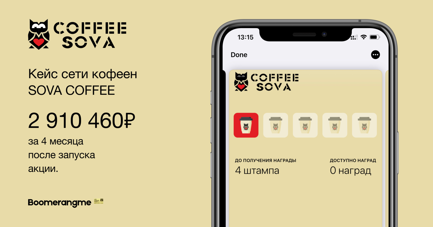 Кейс кофейни SOVA COFFEE