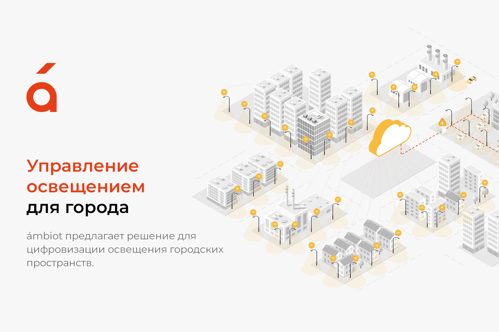 Умное освещение города | Умное освещение города с IoT системой | Ambiot