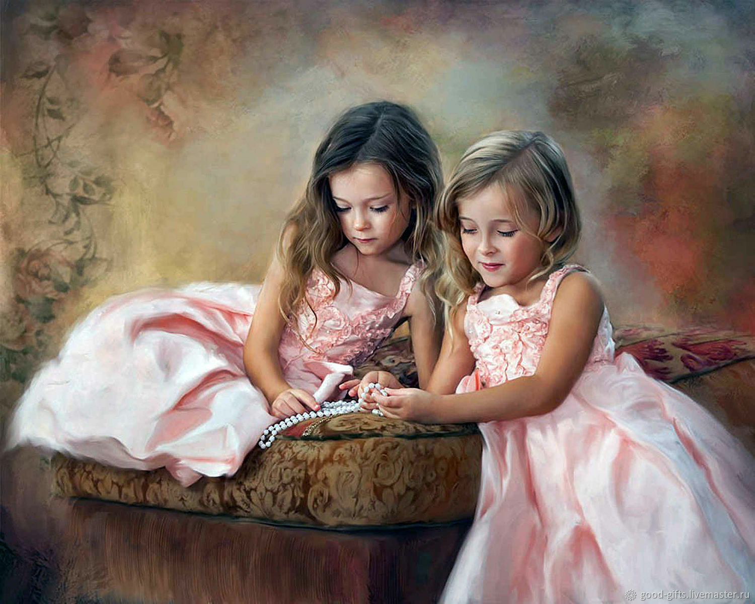 Родная сестра картинки. Художник Richard Ramsey Richard. Дети в живописи. Живопись две девочки.