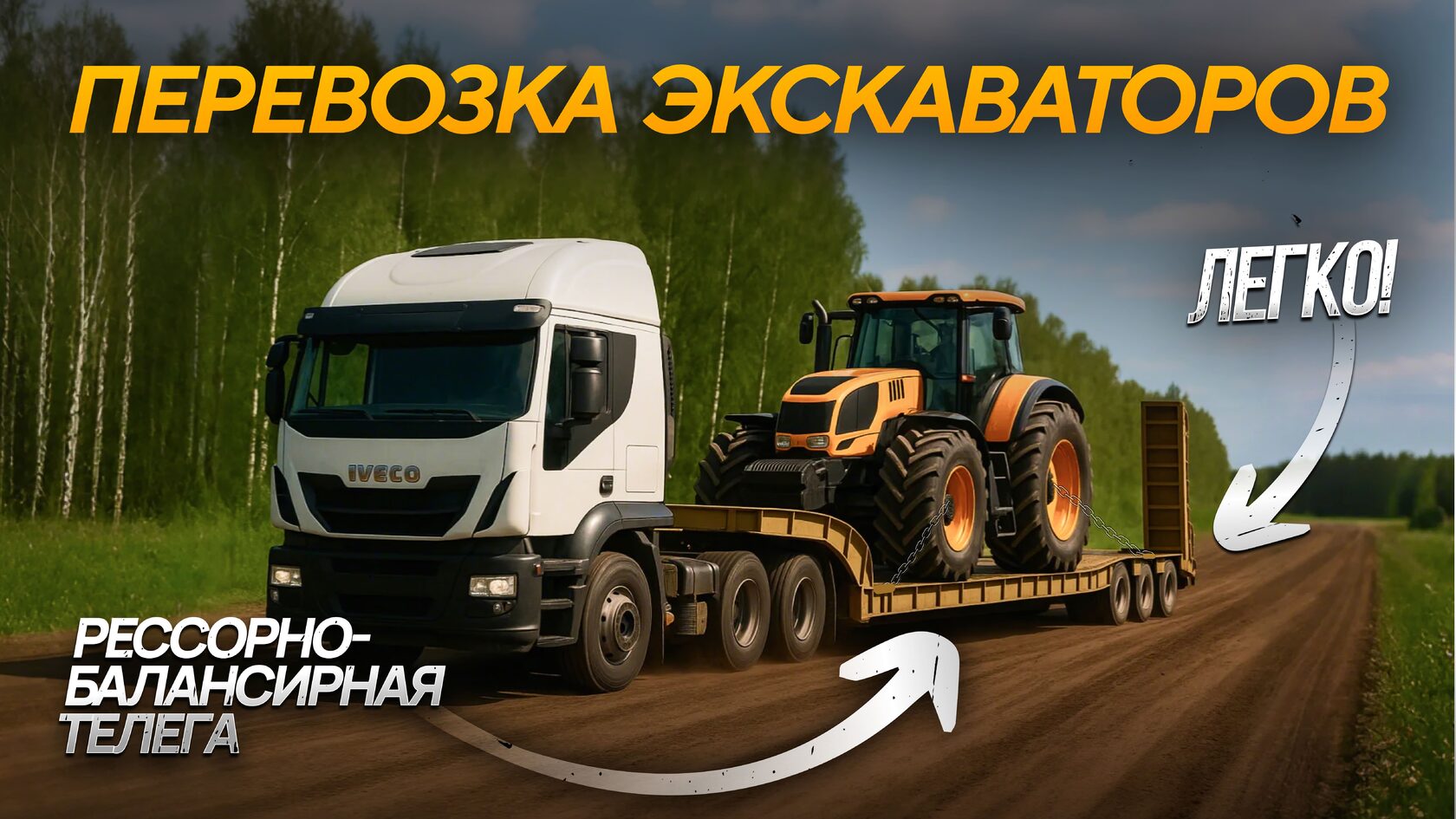 Перевозка экскаваторов