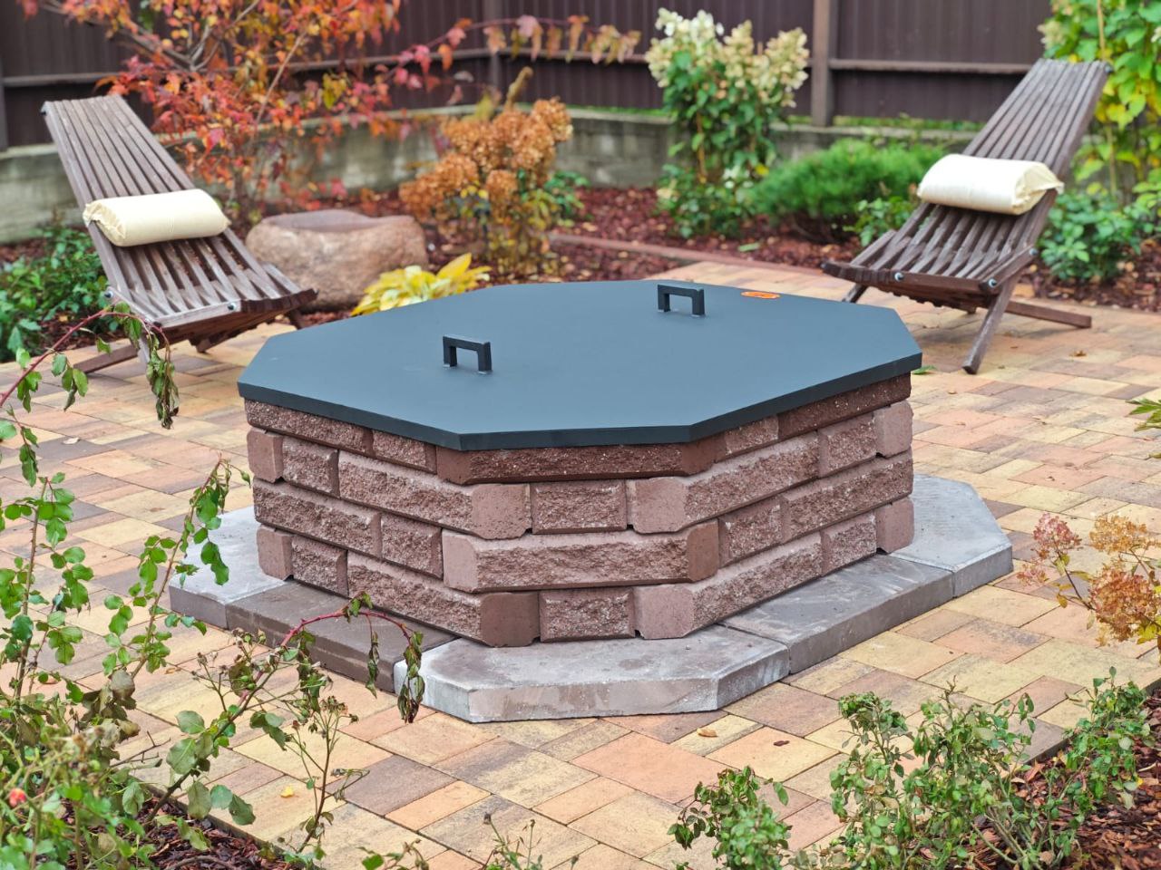 костровище из камня