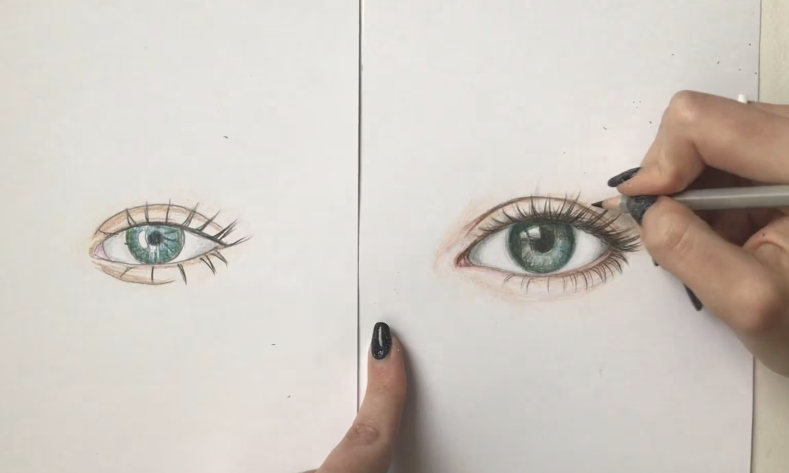 как правильно рисовать глаза человека