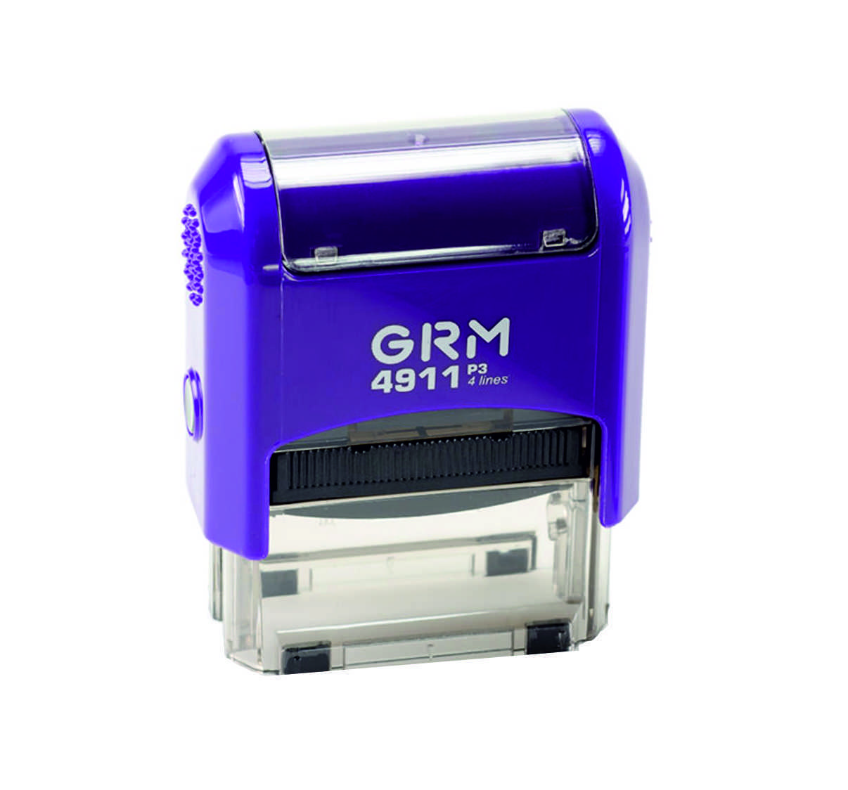 Автоматический штамп 38х14 мм фиолетовый