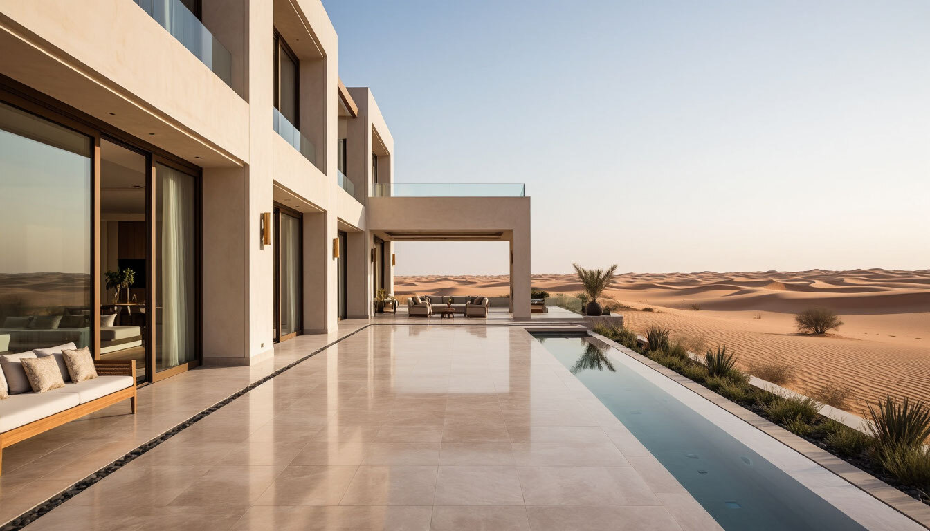 villa terrace in UAE