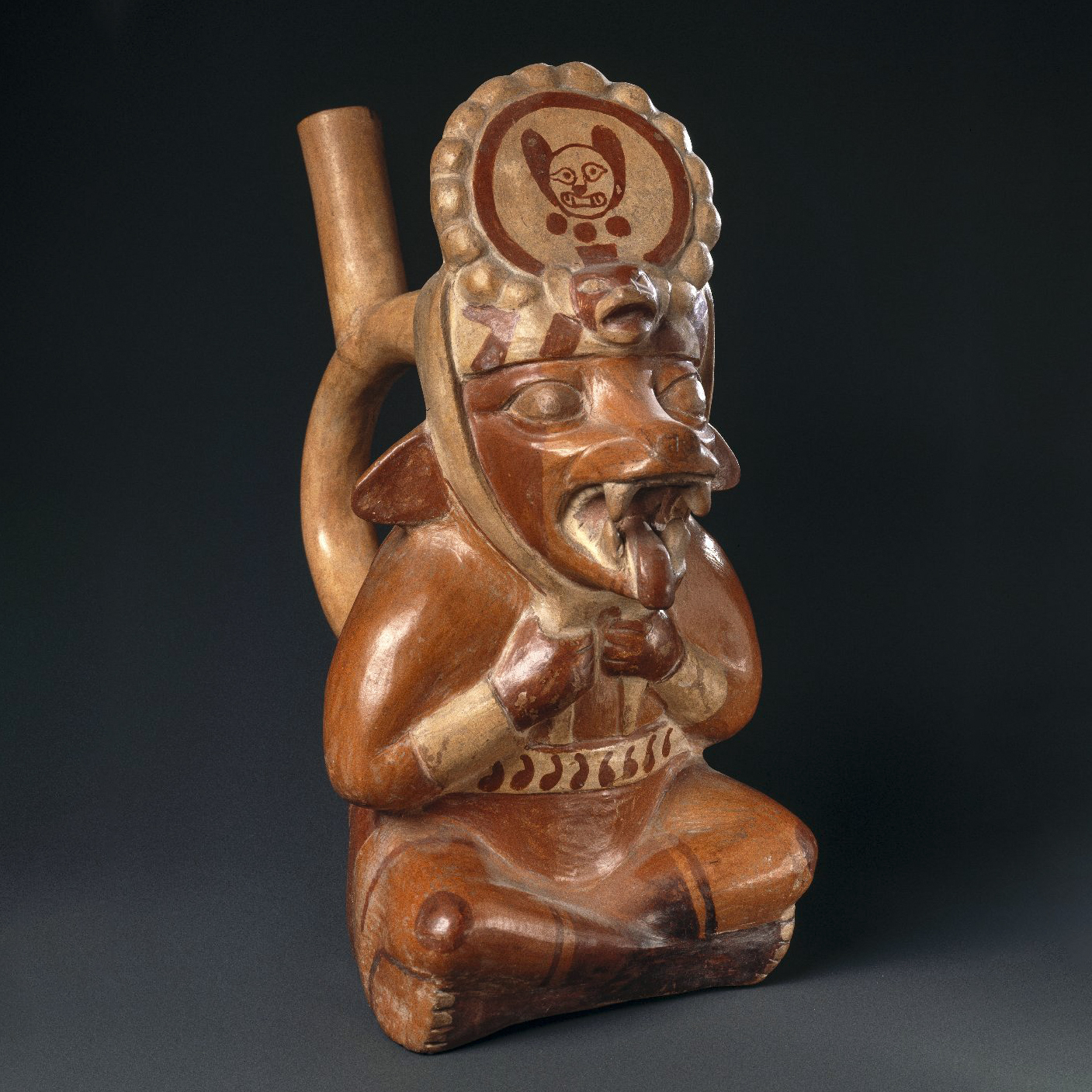 Антропоморфная лиса. Моче, Перу, 400 - 700 гг. н.э. Коллекция Brooklyn Museum.