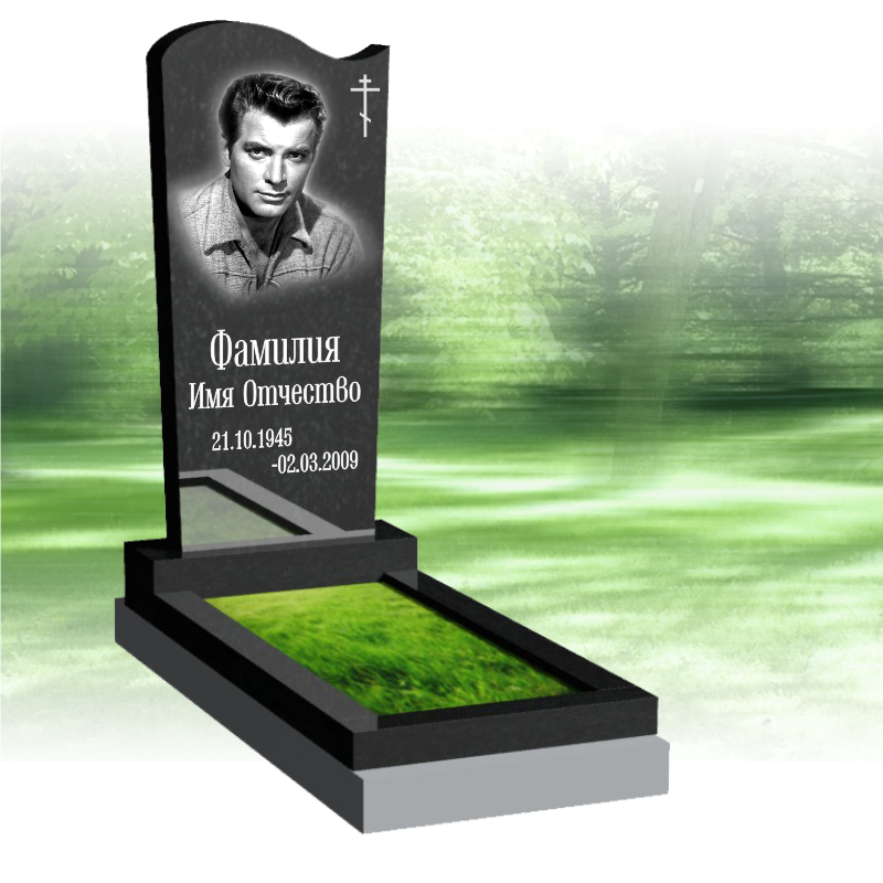 Памятник из гранита G13, 1100*500*70