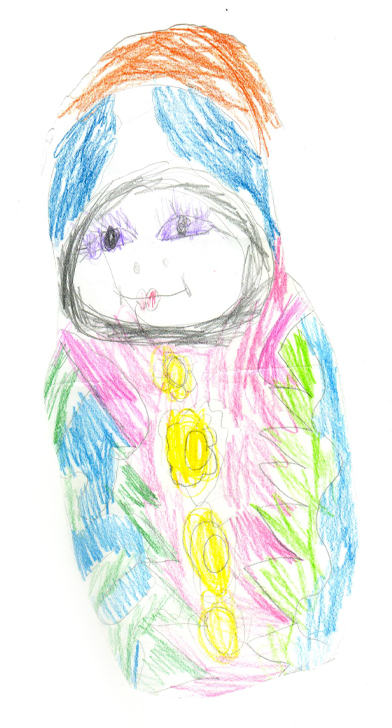 russian doll nft hand draw