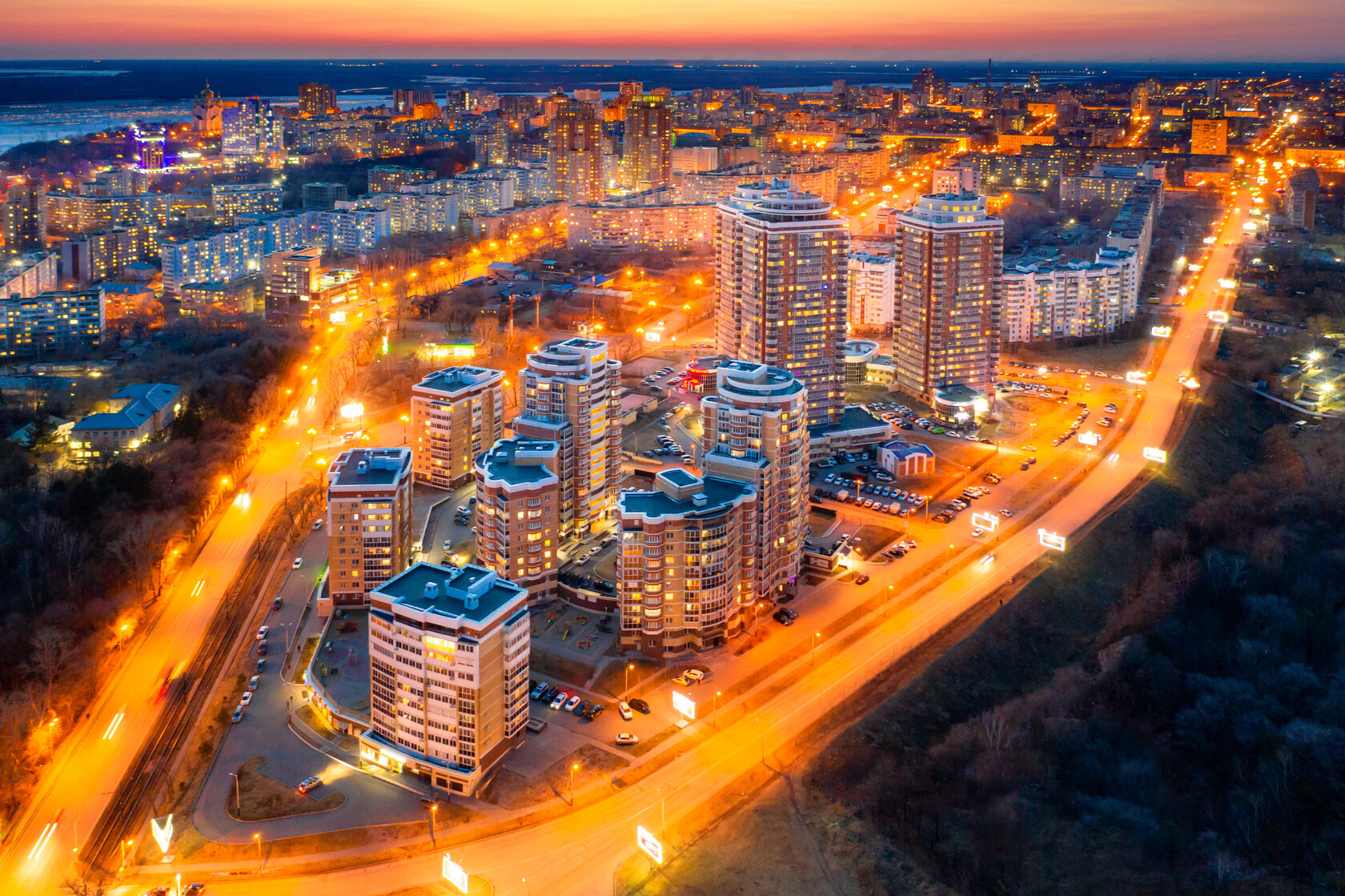 Ночной Хабаровск