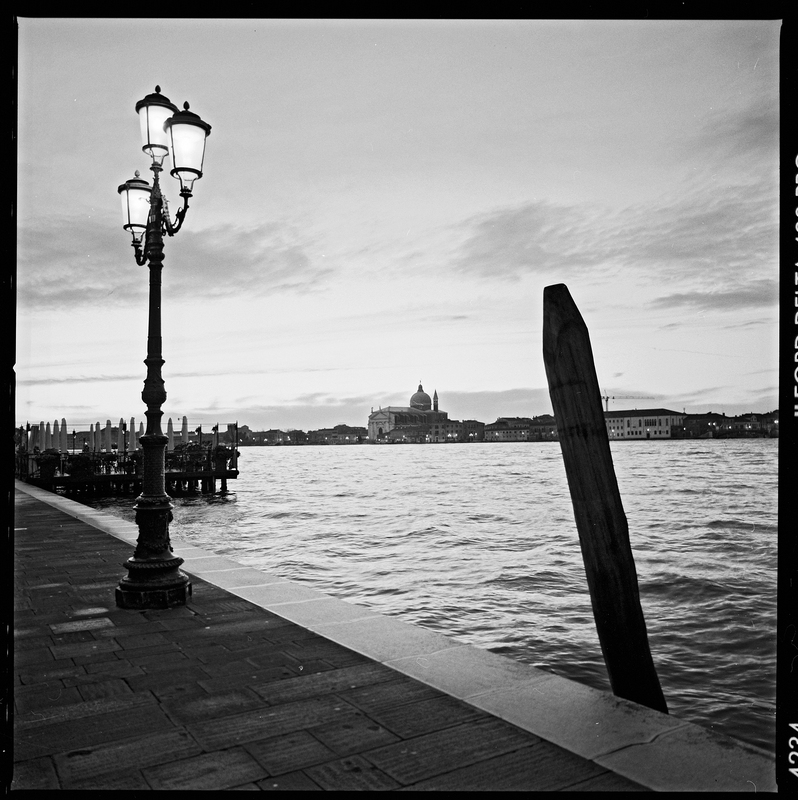 View from Zattere. Venice. 2006. BW Negative 6×6.