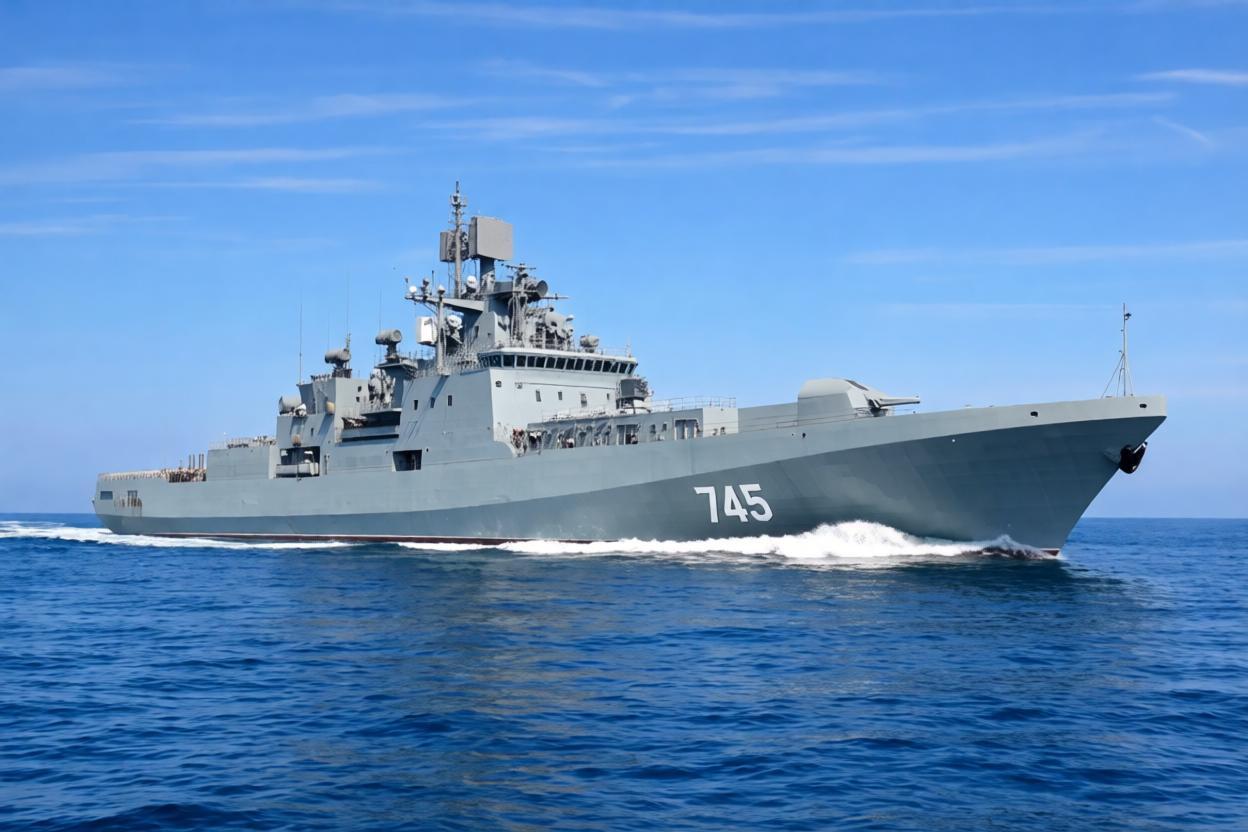 Фрегат Адмирал Григорович в море Ла-Манш сопровождение танкеров 2026.