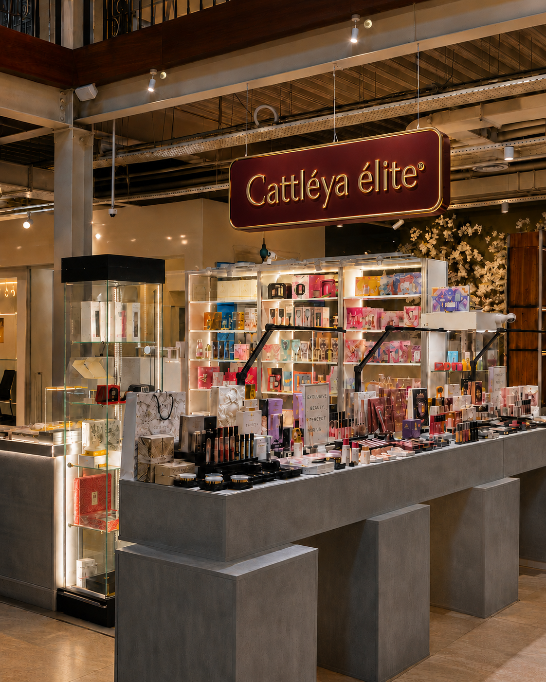 Вывеска и витрины бутика Cattleya Élite в Гастровилле