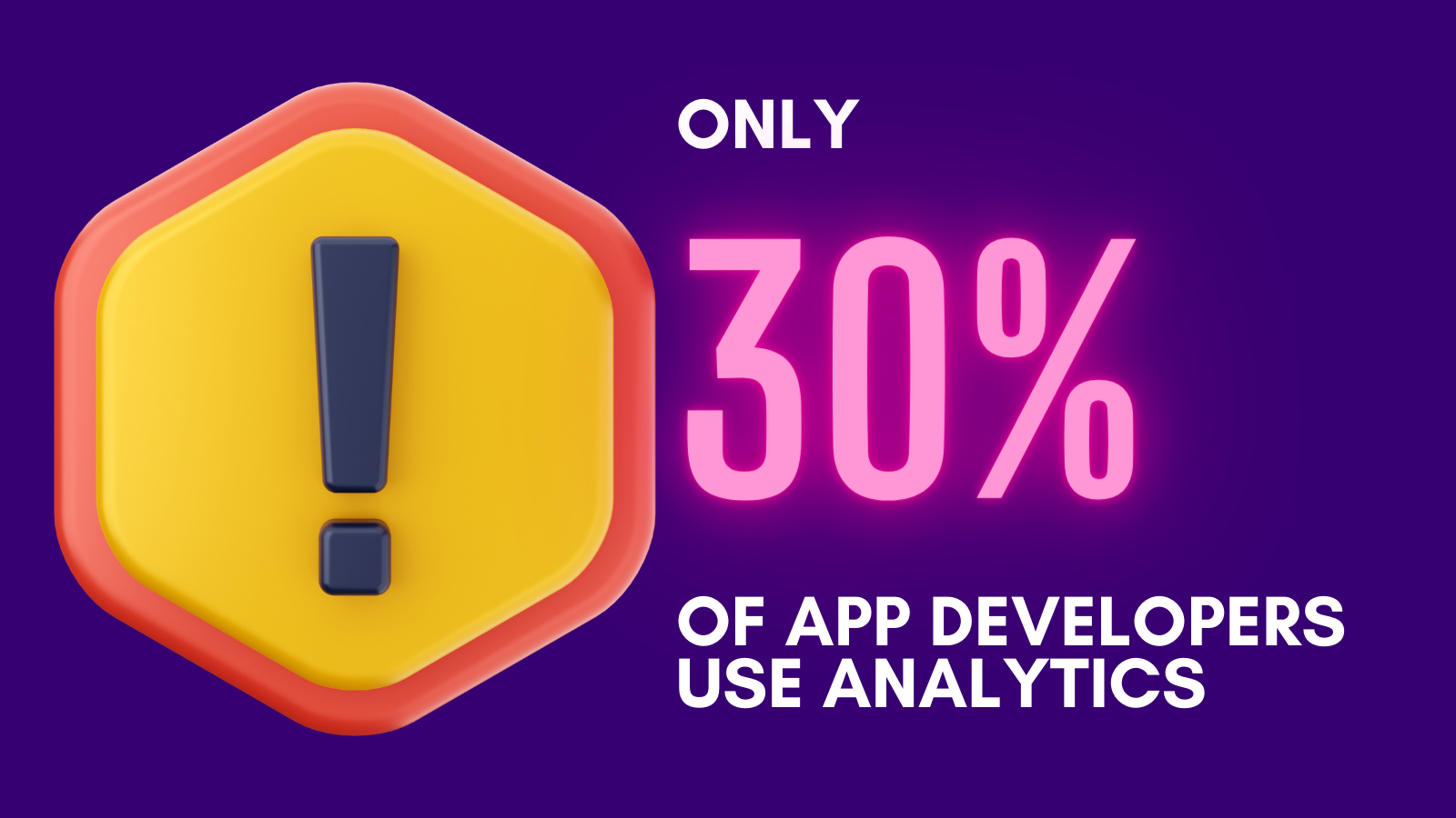 Only 30% of app developers use mobile analytics tools