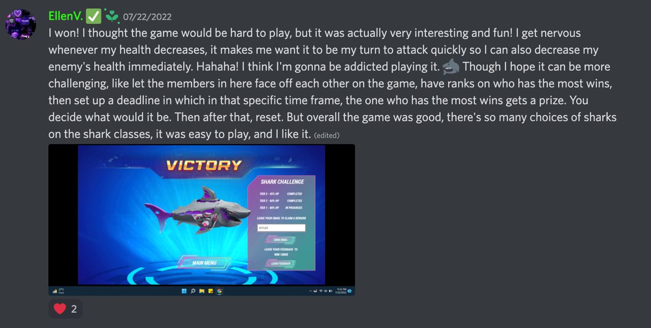 SharkRace Battle Reviews from our Player