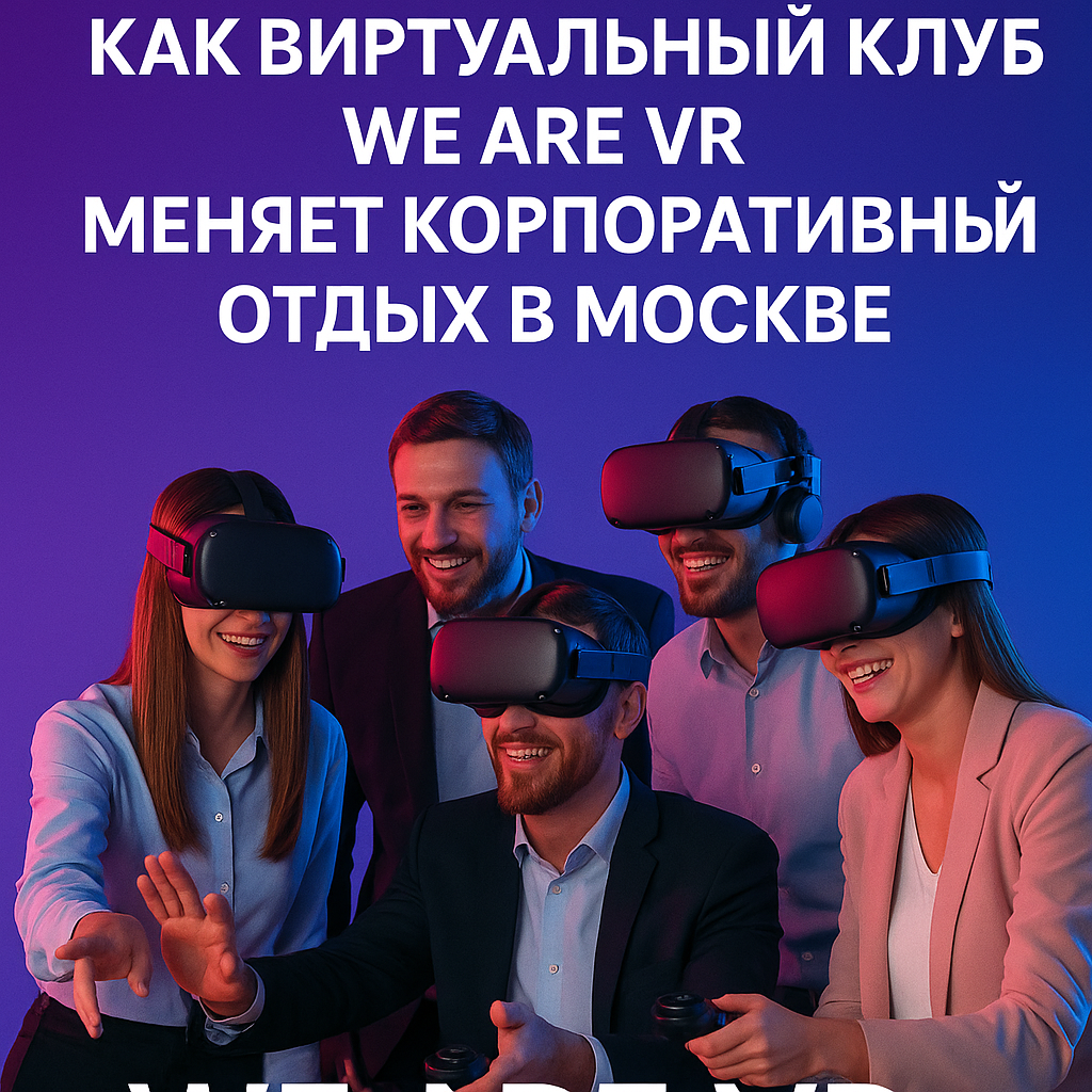 Корпоративный тимбилдинг в WE ARE VR — команда в виртуальной реальности в Москве