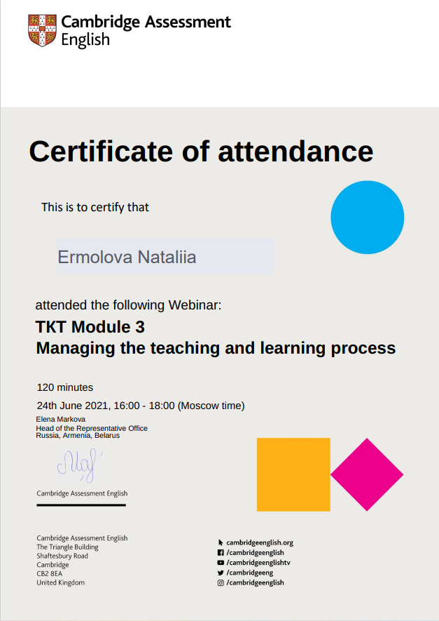 TKT Module 3