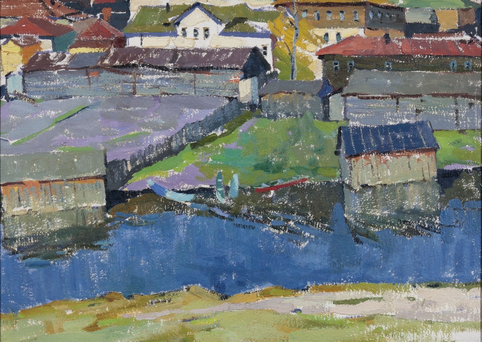 Деревня у реки. 1960-е