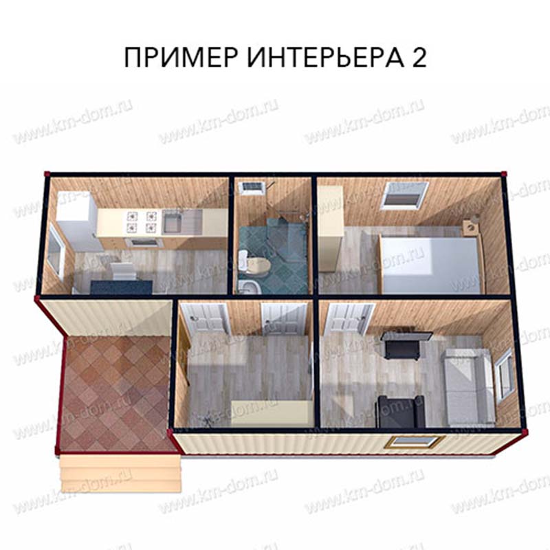 Дома из бытовок под ключ проекты