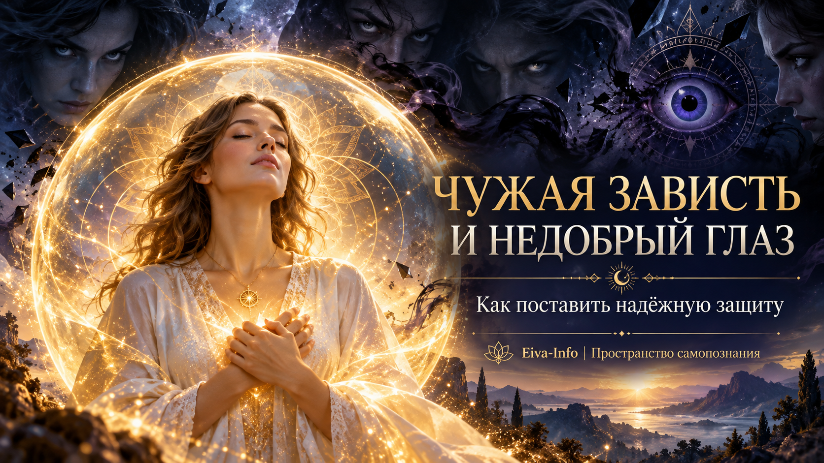 Защита от чужой зависти и недоброго глаза — энергетическая защита Eiva-Info