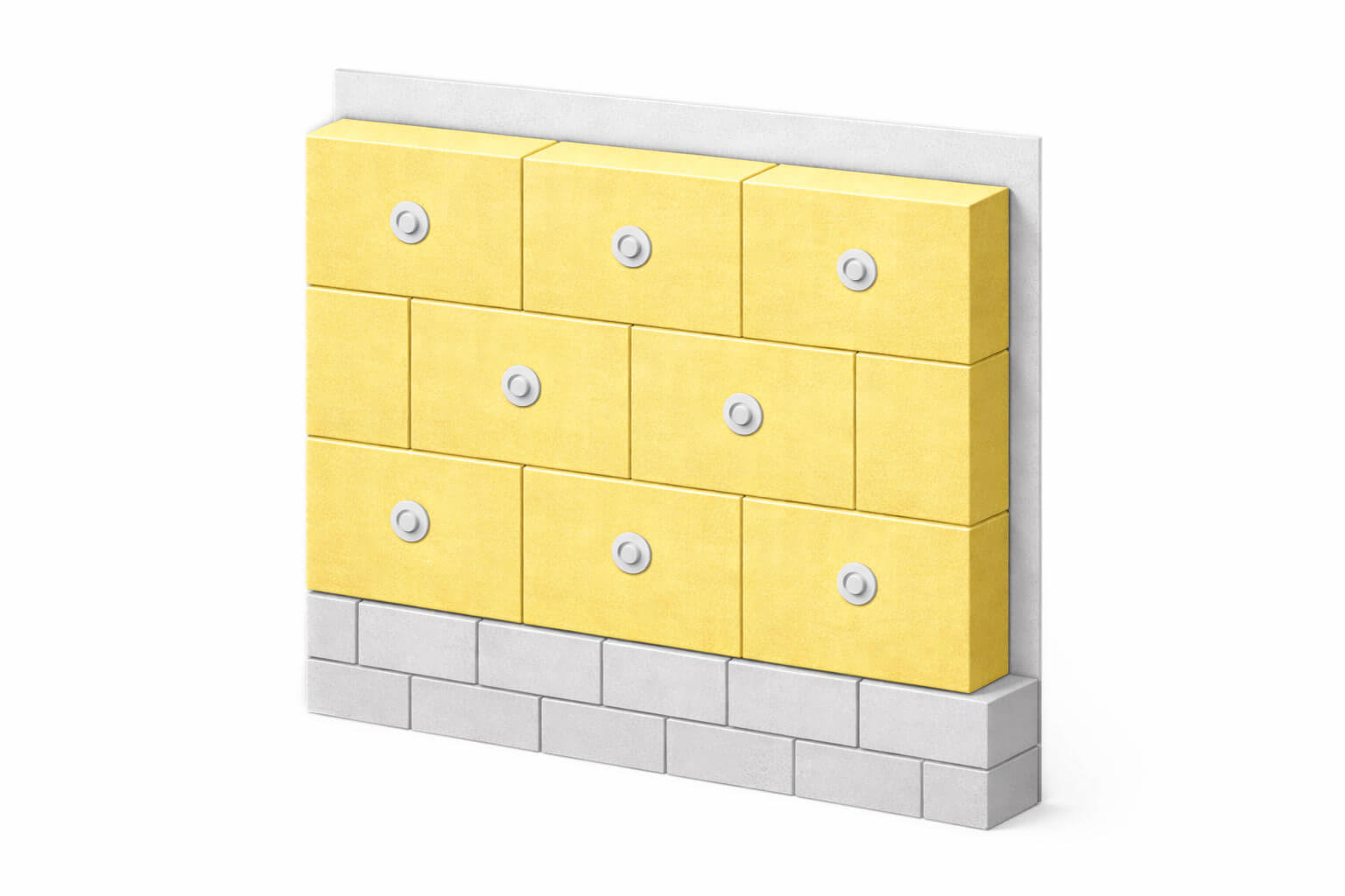 Укладка утеплителя вразбежку: смещение вертикальных швов (правильно)