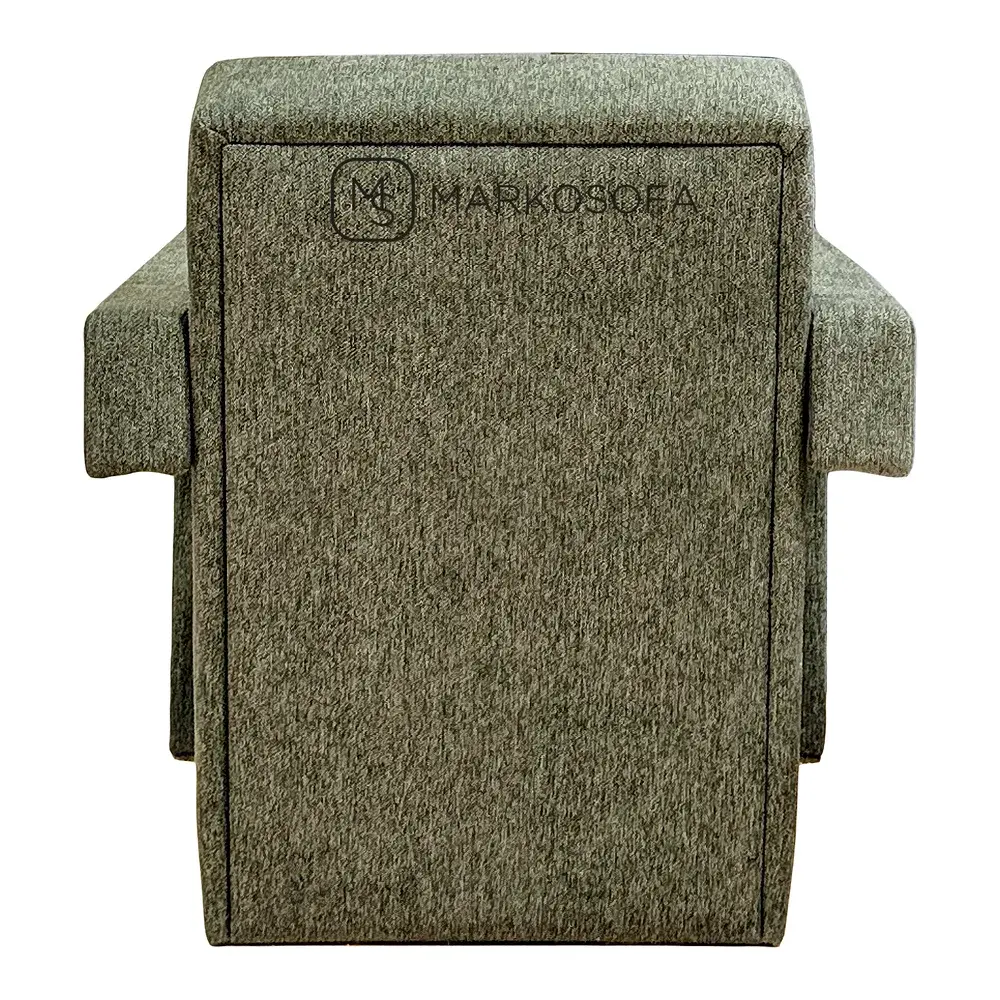 Реплика кресла Urtech Cassina на заказ от компании Марко Софа в зеленой рогожке