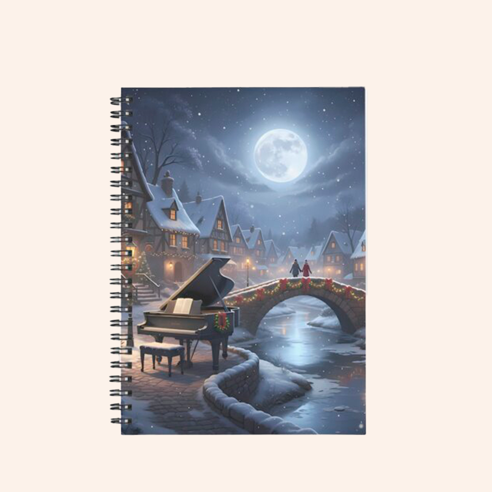 Winter Moonlit Melody Journal