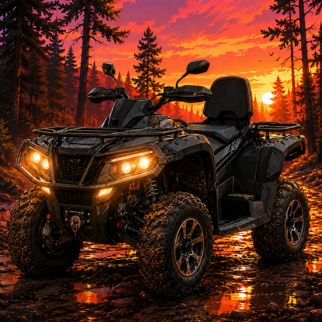 Quad ATV Yellow