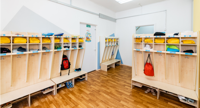 Шкафы для раздевалок для детского сада