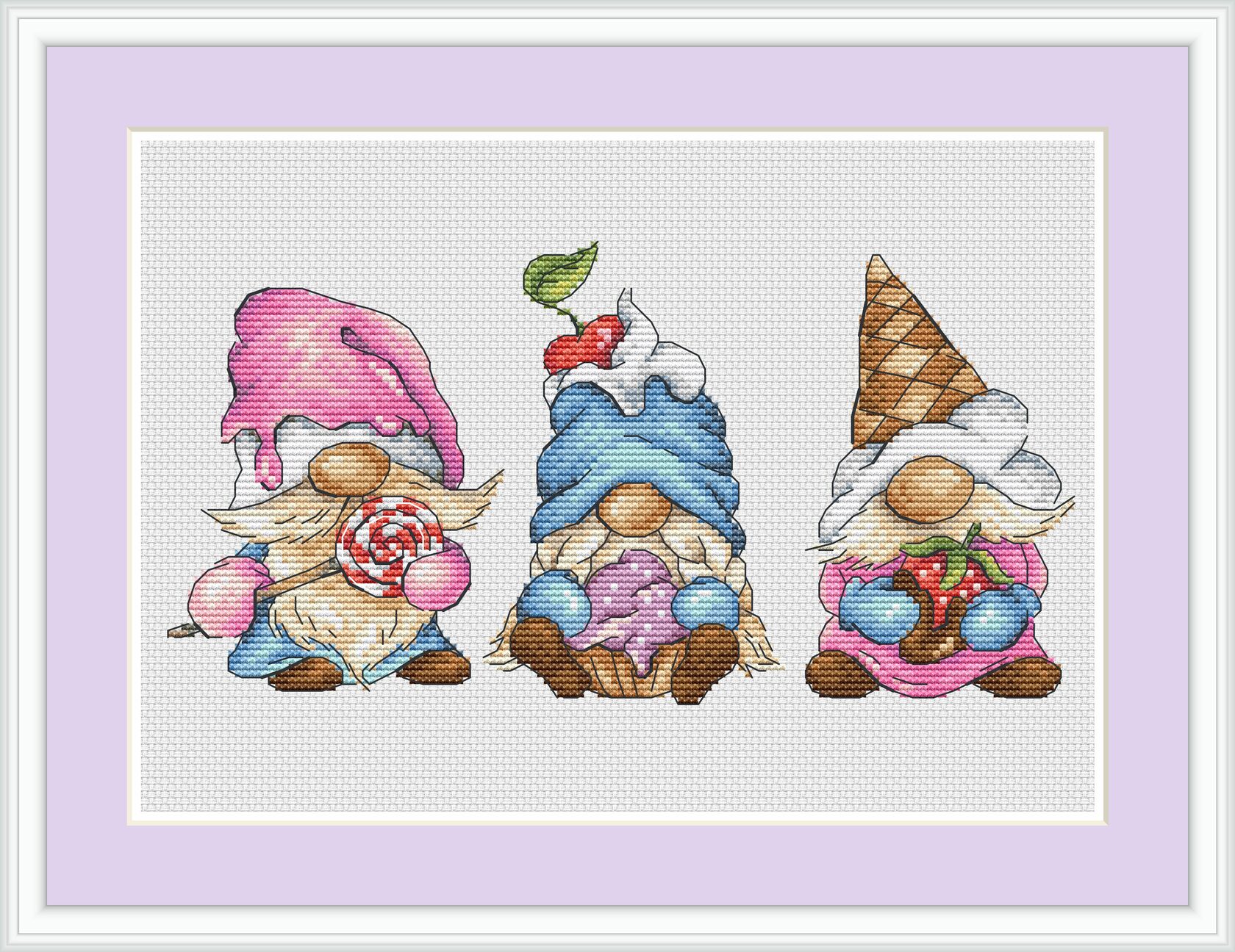 gnomes-with-sweets-cross-stitch-pattern