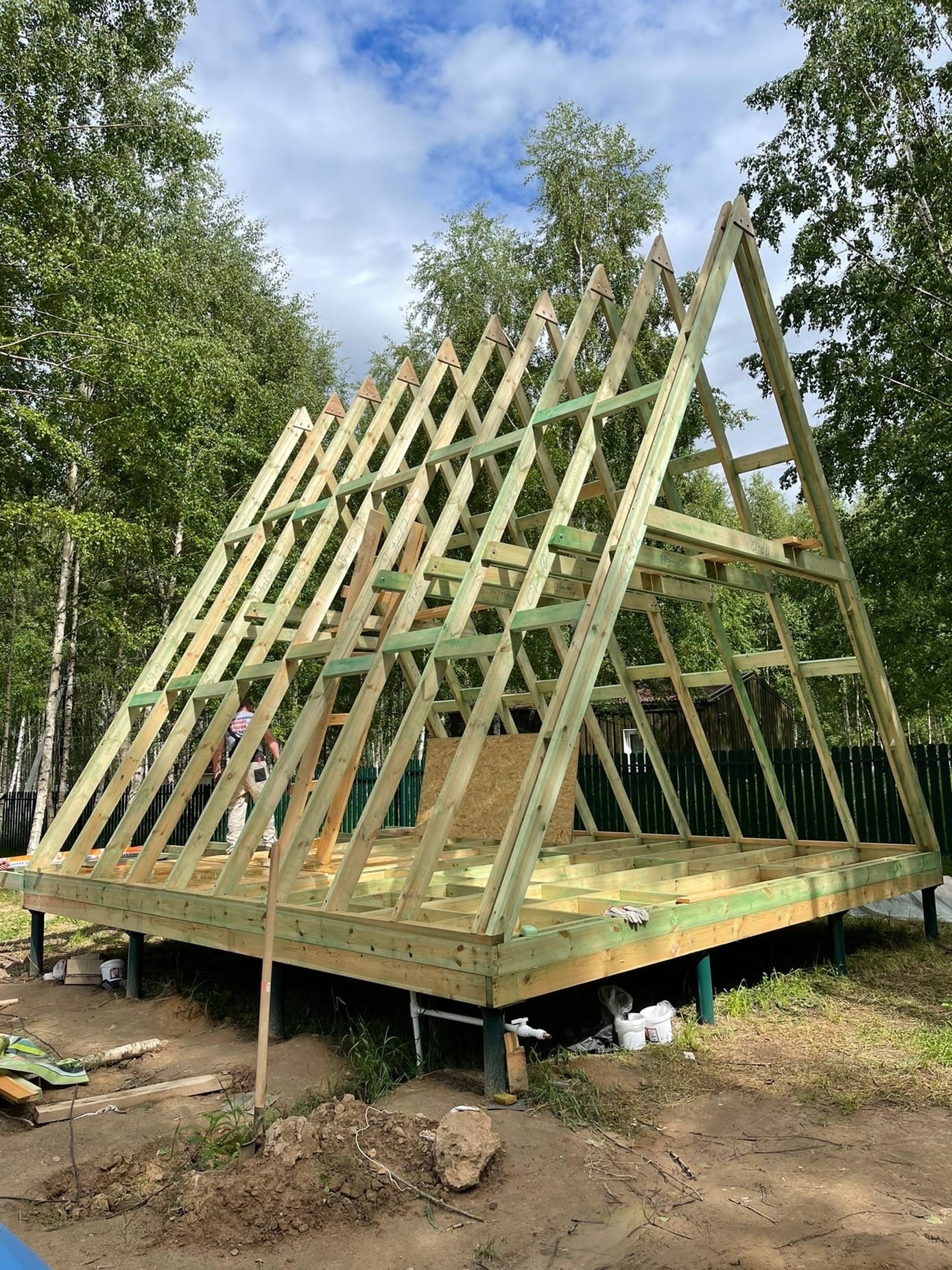 Купить готовый домокомплект A-frame | Дом шалаш - готовые проекты