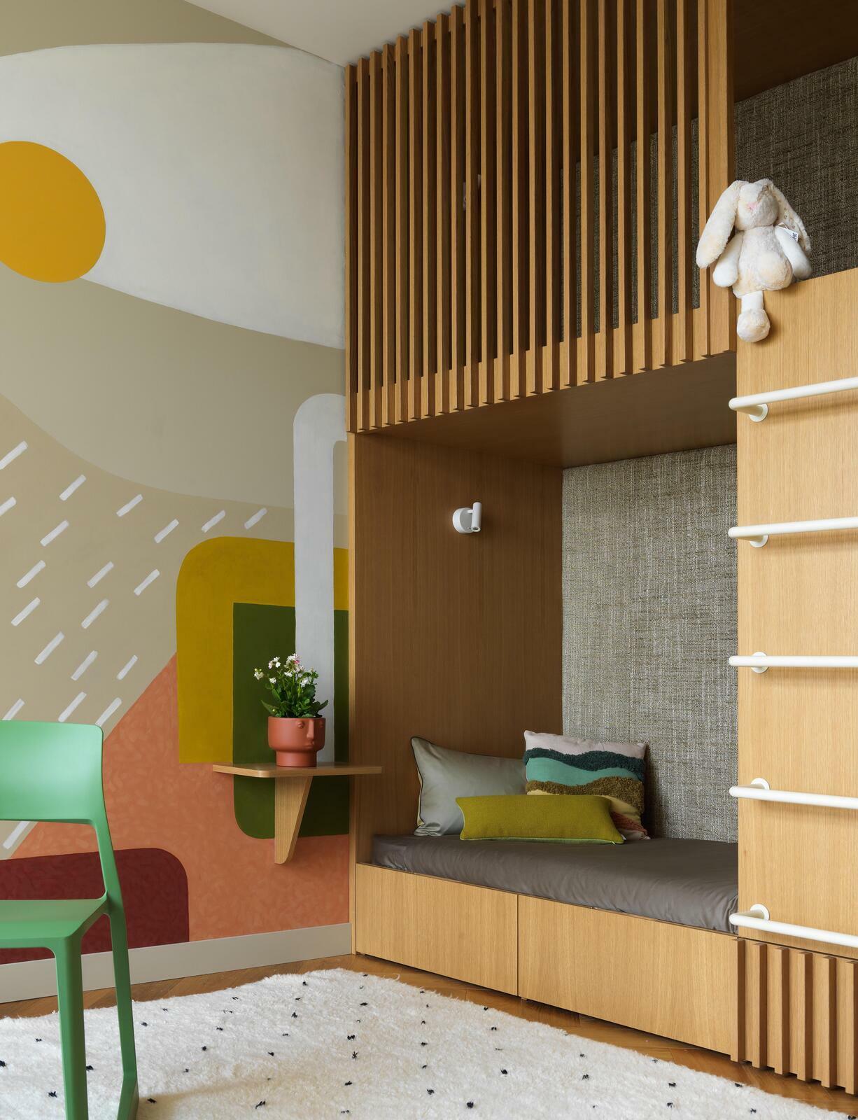 Детская в квартире в ЖК Дирижабль по проекту дизайнера интерьера Екатерины Фёдоровой