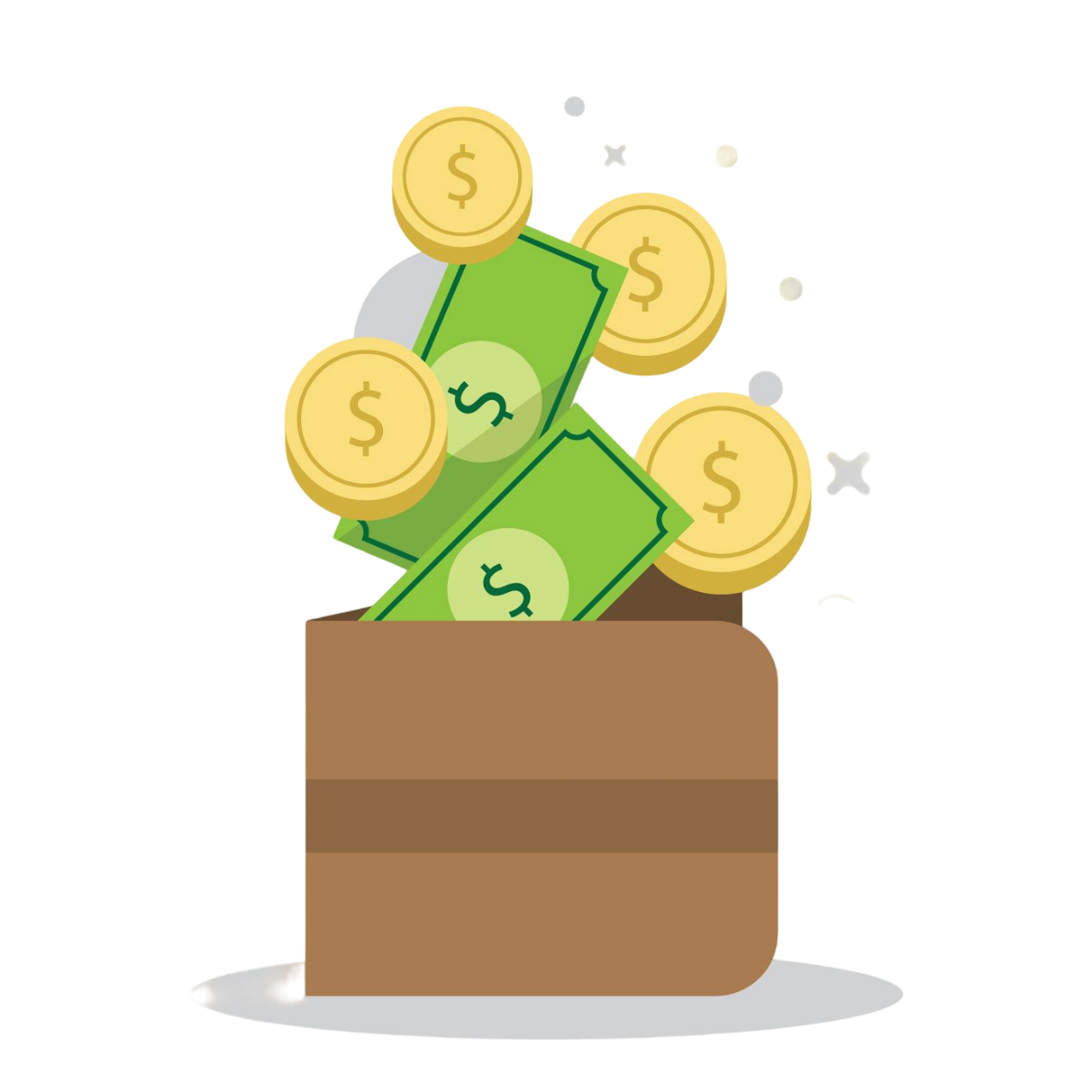 Кошелек с деньгами