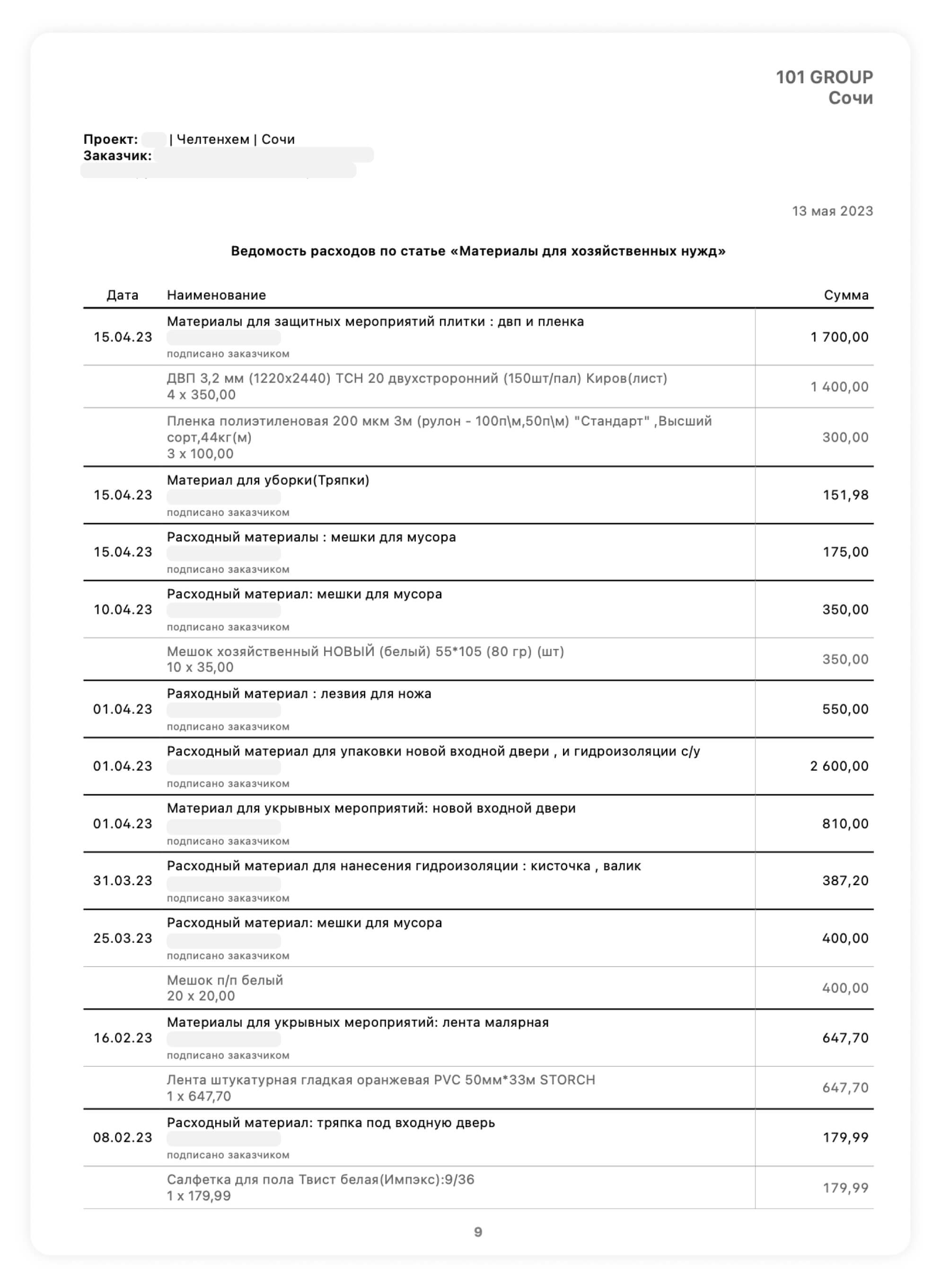 Перевод подотчетных средств