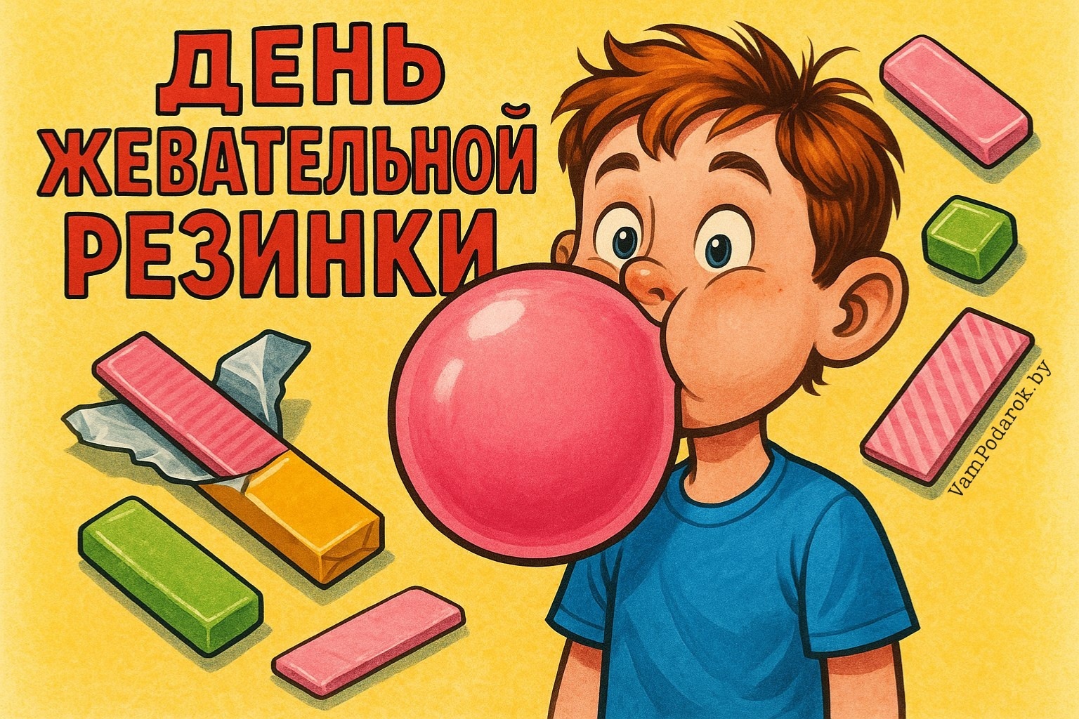 День рождения жевательной резинки – картинка