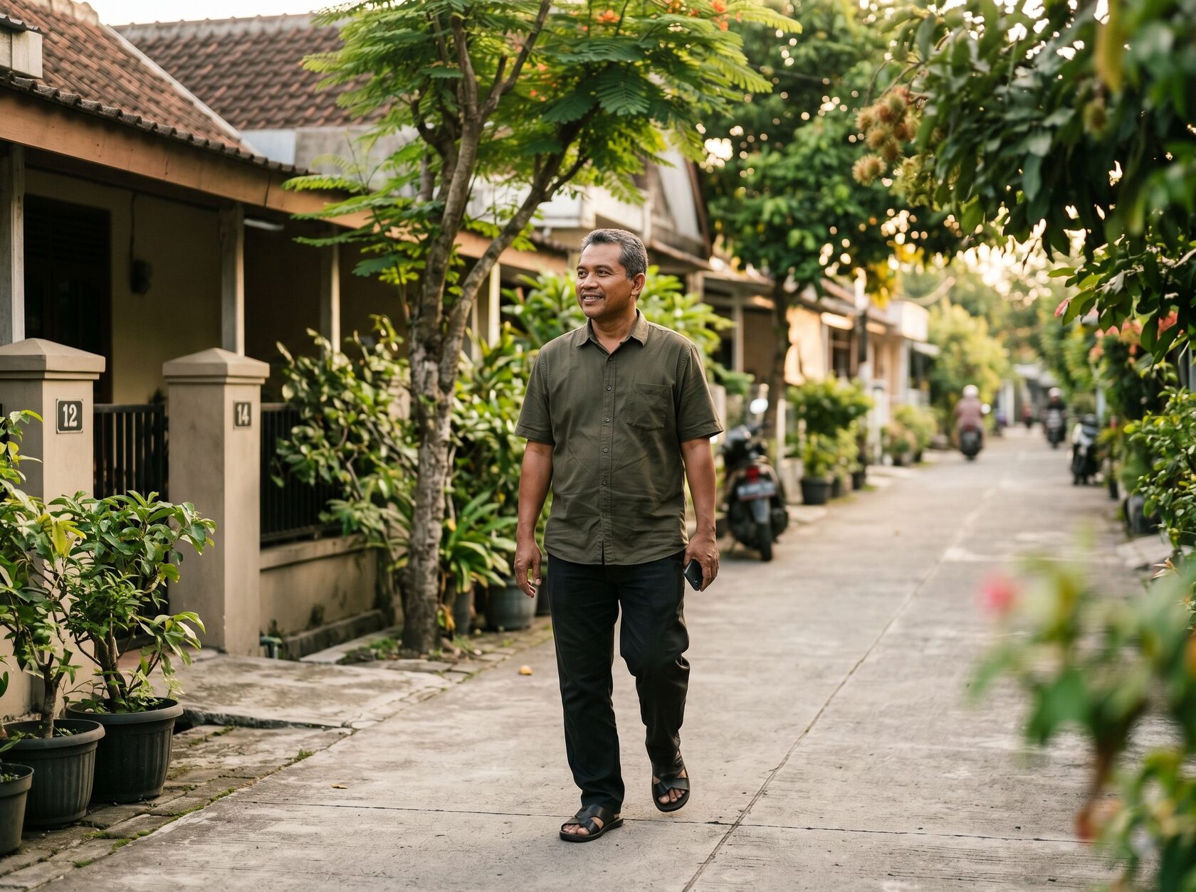 Jalan kaki singkat untuk meredakan stres digital
