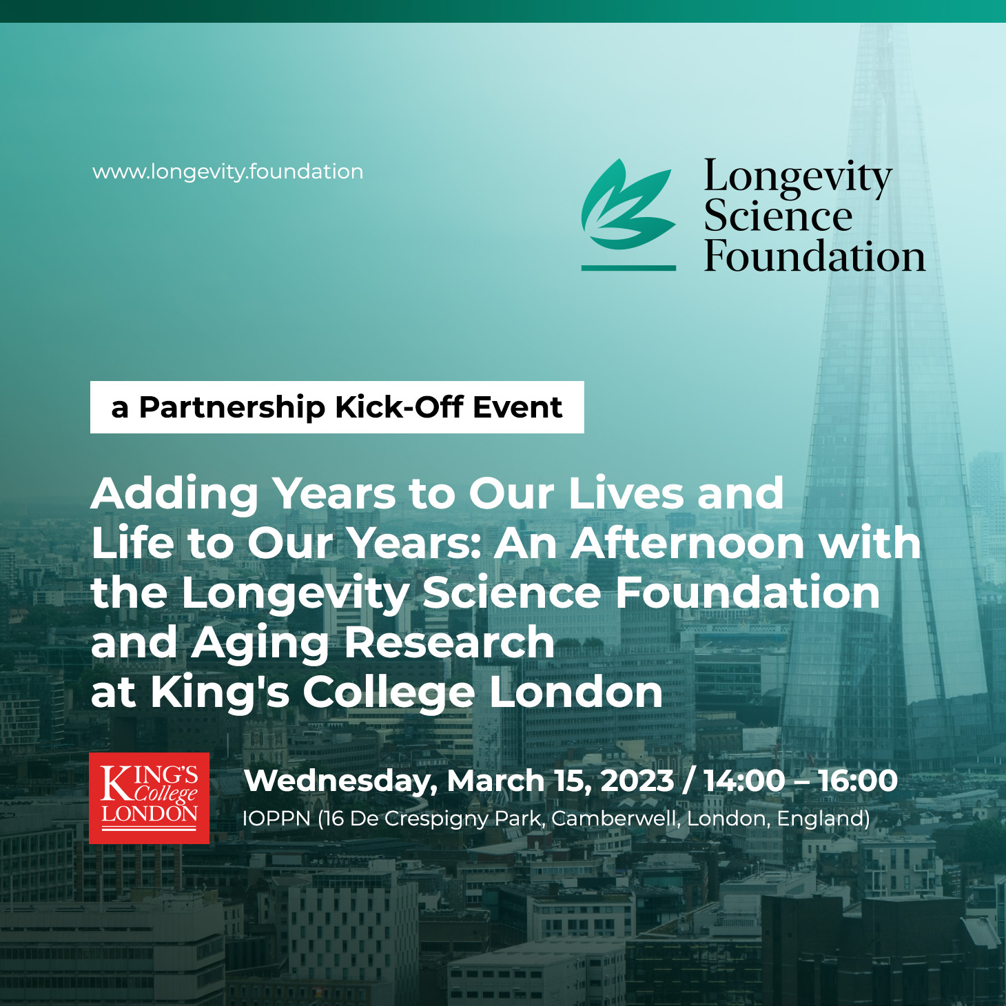 King's College and the LSF Announce Partnership and a Joint Event