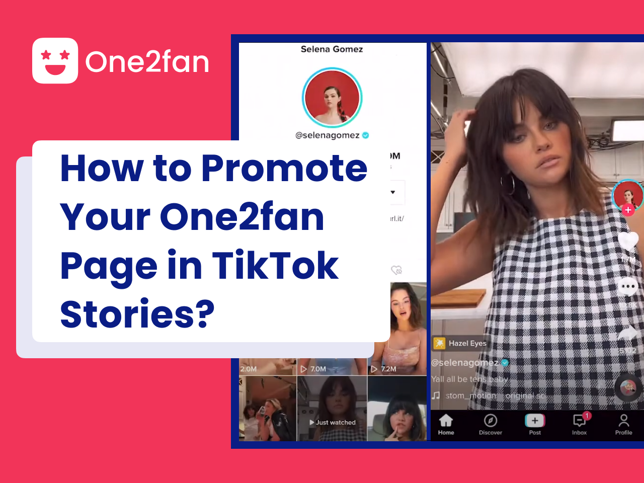 How to promote your One2fan Page in TikTok stories?
