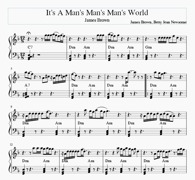 It's A Man's Man's Man's World 