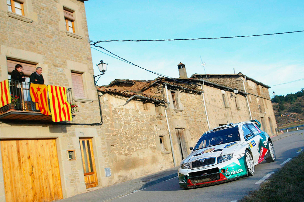 Тони Гардемайстер и Пааво Лукандер, Škoda Fabia WRC (3S4 5612), ралли Каталония 2004